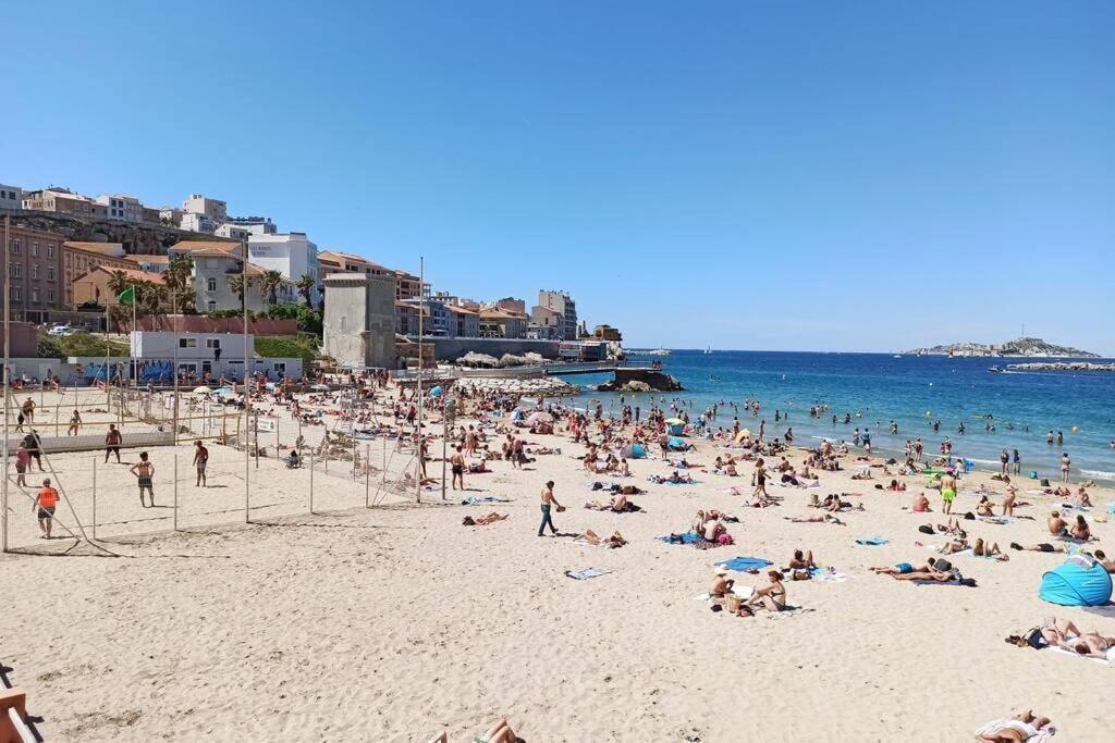 Catalans-Air-Conditioned, Balcony 2 Min Walk Catalans Beach Marseilles Buitenkant foto